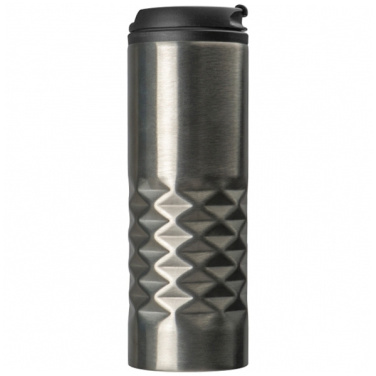 Logo trade business gifts image of: Thermal stainless steel mug SANTANDER 500 ml