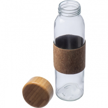 Logotrade promotional giveaway image of: Glass bottle SKOPJE 500 ml