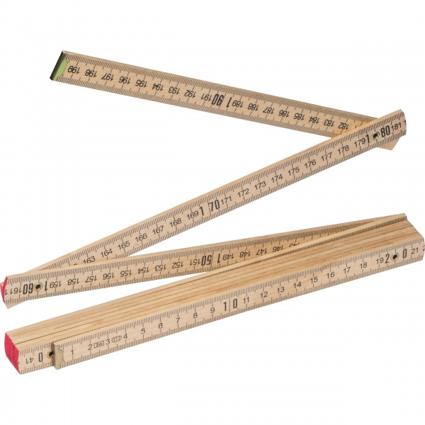 Logo trade business gifts image of: Folding rule ST. GALLEN