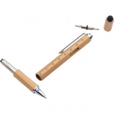Logo trade promotional gift photo of: 6in1 multifunctional pen COIMBRA