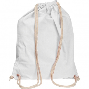 Logotrade promotional item image of: Cotton gym bag CARLSBAD