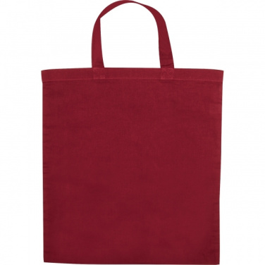 Logo trade promotional gift photo of: Cotton bag with short handles BREGENZ