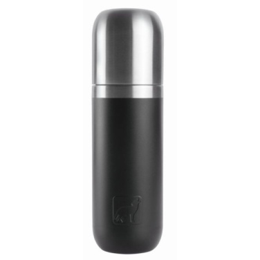 Logo trade promotional gift photo of: Vacuum bottle DINARA Schwarzwolf