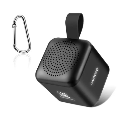Logo trade promotional gift photo of: Mini speaker with enlighted logo for engraving
