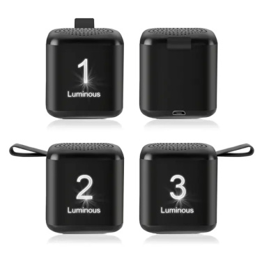 Logotrade advertising product picture of: Mini speaker with enlighted logo for engraving