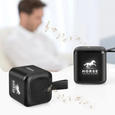 Logo trade corporate gifts picture of: Mini speaker with enlighted logo for engraving