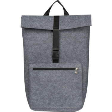 Logo trade promotional giveaways picture of: RPET Felt Backpack BIRMINGHAM