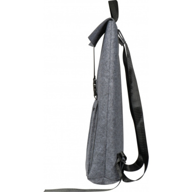 Logo trade promotional merchandise picture of: RPET Felt Backpack BIRMINGHAM