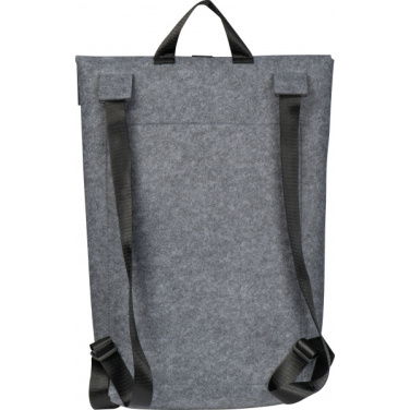 Logo trade promotional giveaways picture of: RPET Felt Backpack BIRMINGHAM