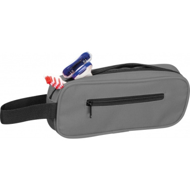 Logo trade promotional giveaway photo of: Toiletry bag RPET NEUCHATEL