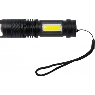 Logo trade business gift photo of: Rechargeable flashlight AARHUS