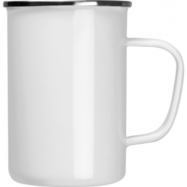 Logo trade promotional item photo of: Enamel cup Adelaine