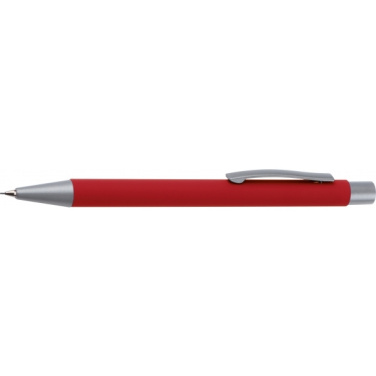 Logo trade promotional giveaways picture of: Mechanical pencil soft touch ANCONA