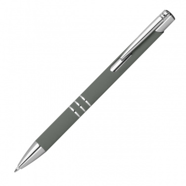 Logo trade promotional items picture of: Semi gel pen soft touch DUNMORE