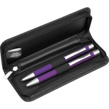 Logo trade promotional items image of: Writing set soft touch Uppsala