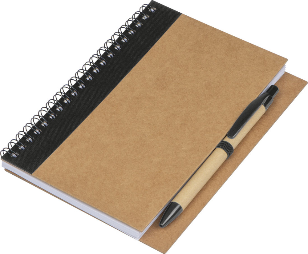 Logo trade promotional merchandise picture of: Spiral notebook Ravenna