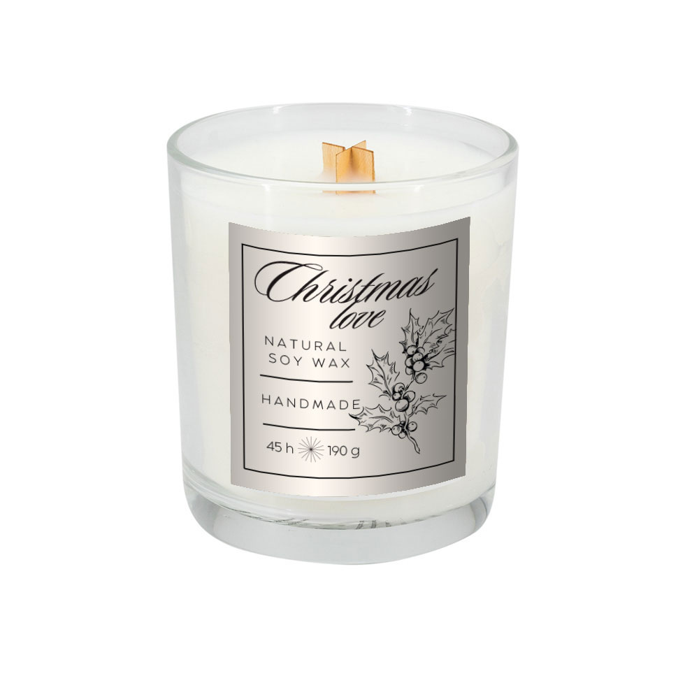 Logotrade promotional items photo of: Soy candle 190g Christmas love