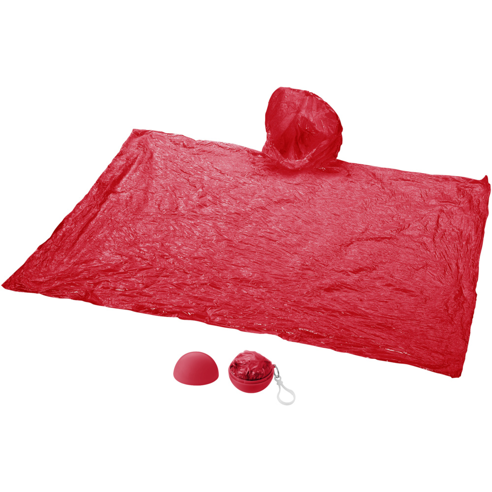 Logotrade business gifts photo of: Xina rain poncho in storage ball with keychain