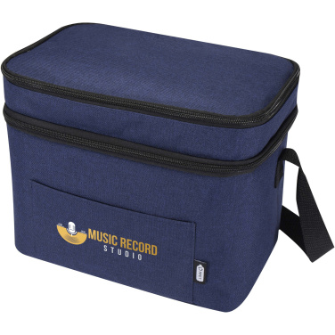 Logo trade corporate gift photo of: Tundra GRS RPET double compartments cooler bag 13L