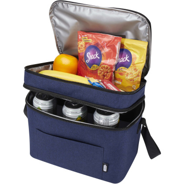 Logotrade promotional merchandise image of: Tundra GRS RPET double compartments cooler bag 13L