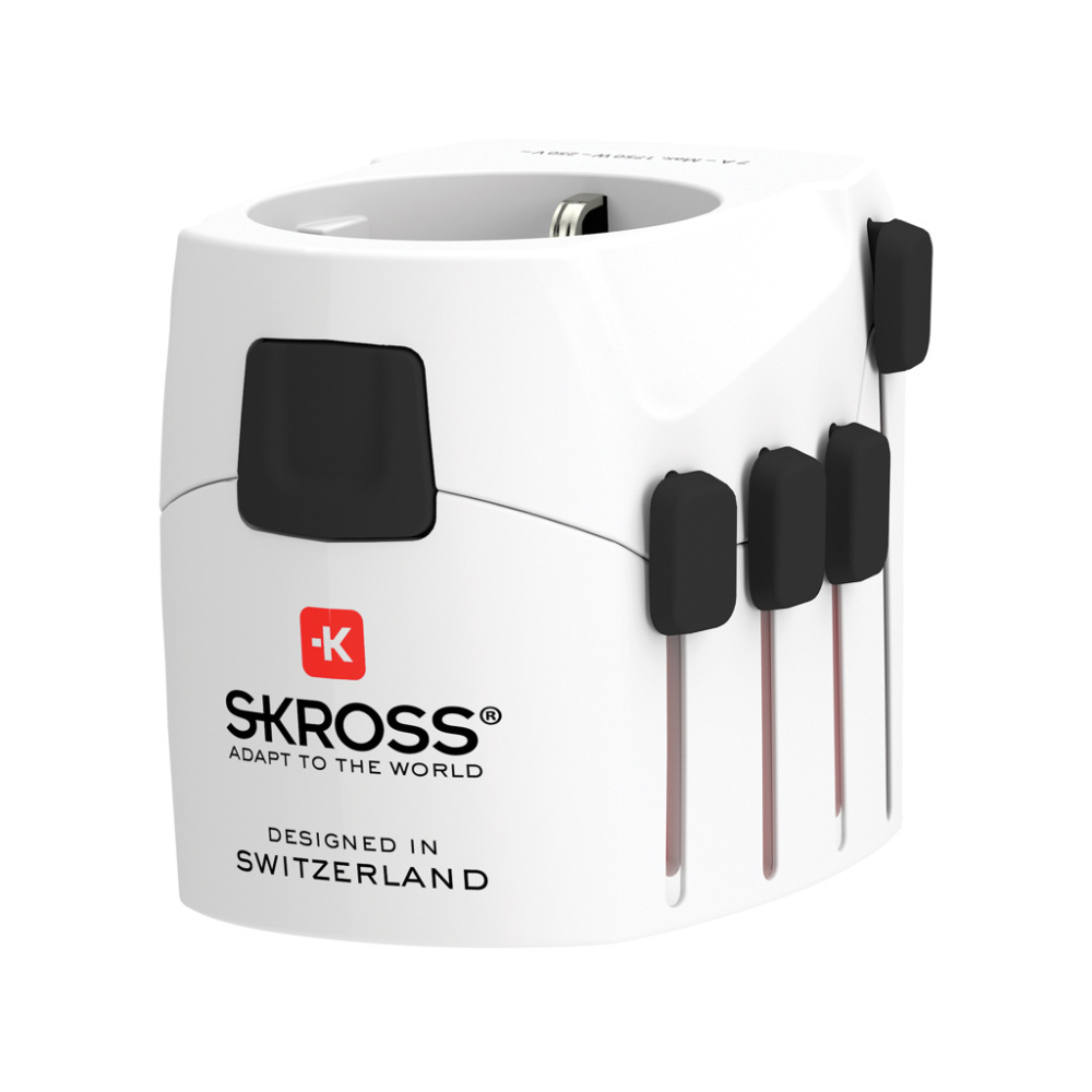 Logotrade promotional merchandise image of: SKROSS Pro 3-Pole World Travel Adapter