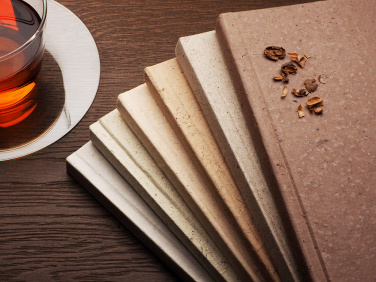 Logo trade promotional gifts image of: Recycled Coffee Notebook 209733900