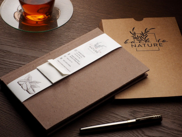 Logo trade corporate gifts picture of: Recycled Coffee Notebook 209733900