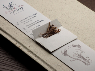 Logo trade promotional merchandise image of: Recycled Elephant Poo Notebook 209734400