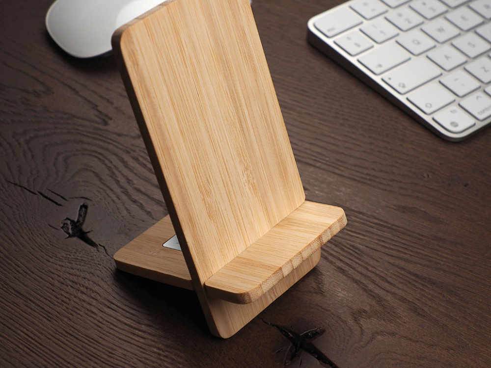 Logo trade promotional products image of: Wooden telephone stand 1834292