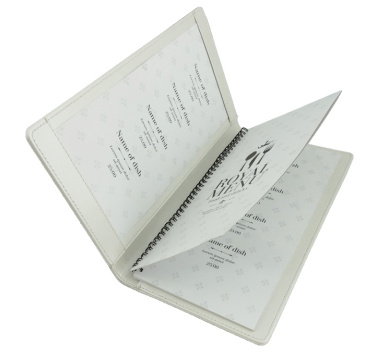 Logo trade business gifts image of: Menu cover 1080119