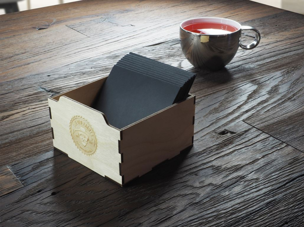 Logo trade promotional products image of: Coaster box 1206121