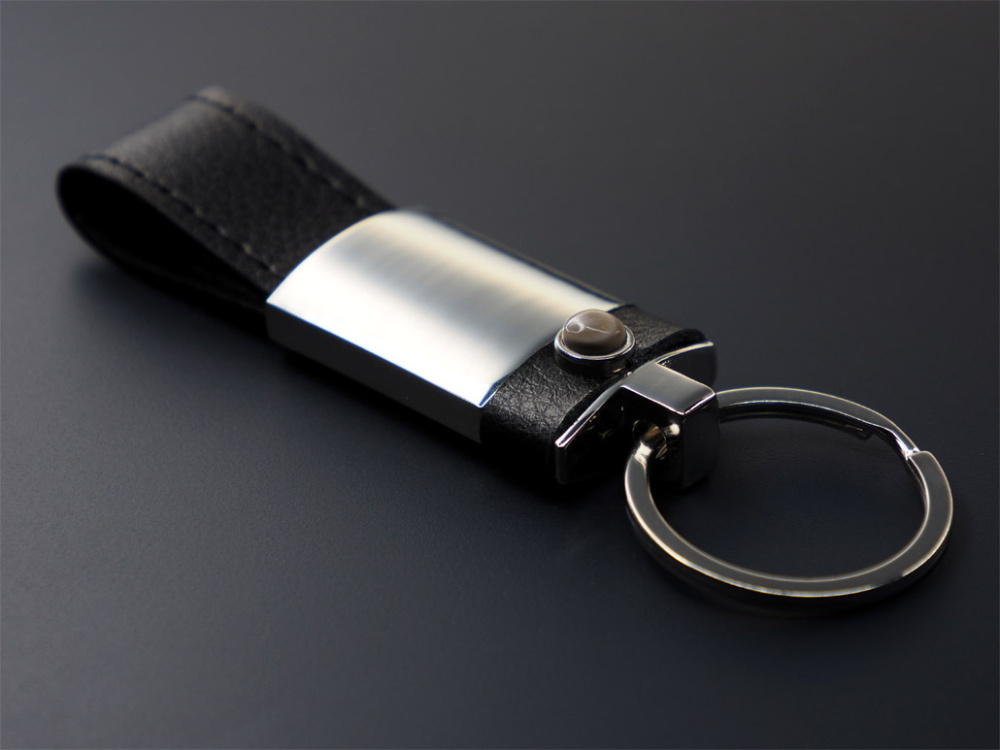 Logotrade promotional gift image of: Striped Flint Keyring 1292095