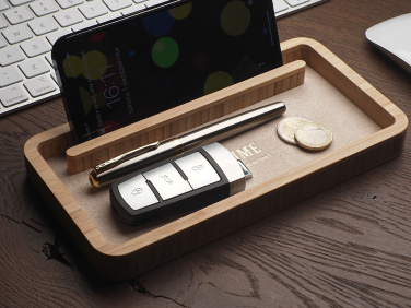 Logo trade promotional merchandise image of: Wooden desk organiser 1850292