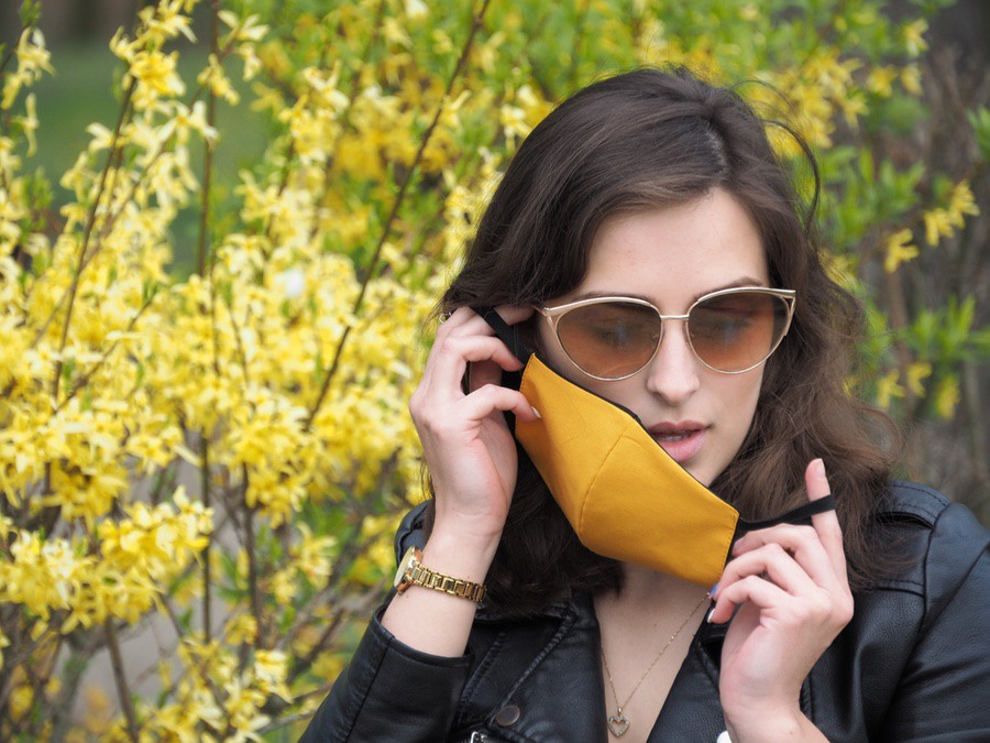 Logo trade advertising product photo of: VENUS PRO cotton face mask with a pocket an HEPA filter 1378165