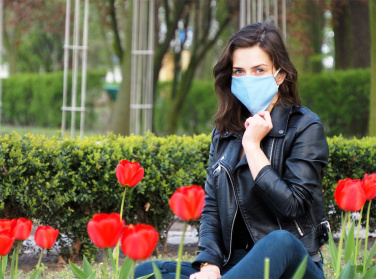 Logotrade promotional items photo of: VENUS PRO cotton face mask with a pocket an HEPA filter 1378165