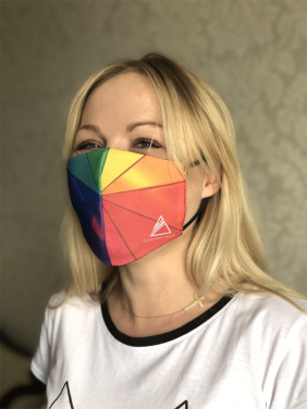 Logotrade promotional gift picture of: VENUS PRO cotton face mask with a pocket an HEPA filter 1378165