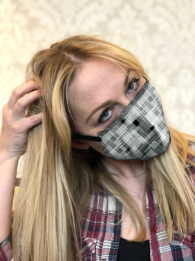 Logo trade promotional items image of: ZEFIR cotton face mask 1400165