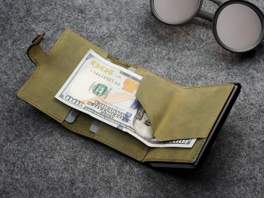 Logotrade promotional merchandise image of: RFID wallet - Hunter Leather 2109284