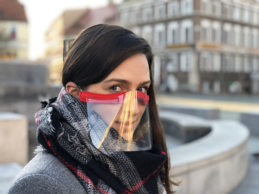 Logo trade promotional items picture of: KALIPSO clear face shield-mask for mouth and nose 1447162