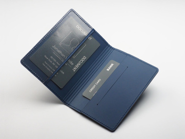 Logo trade business gifts image of: Passport case 2148094