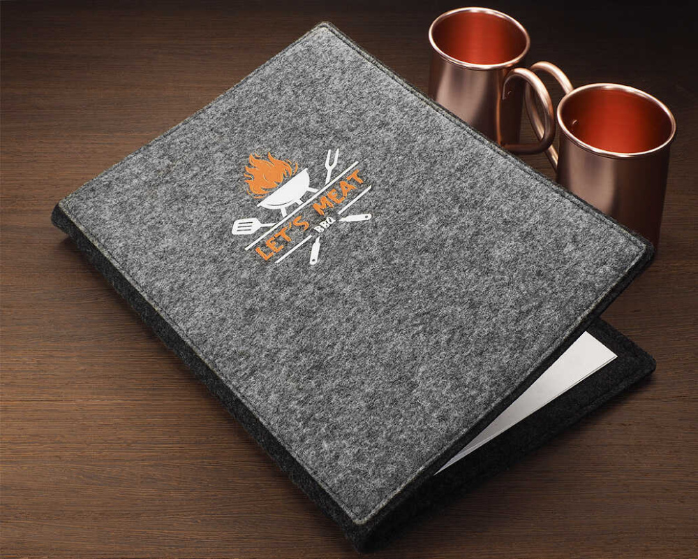 Logo trade corporate gifts image of: Menu cover Ambiente 1643246
