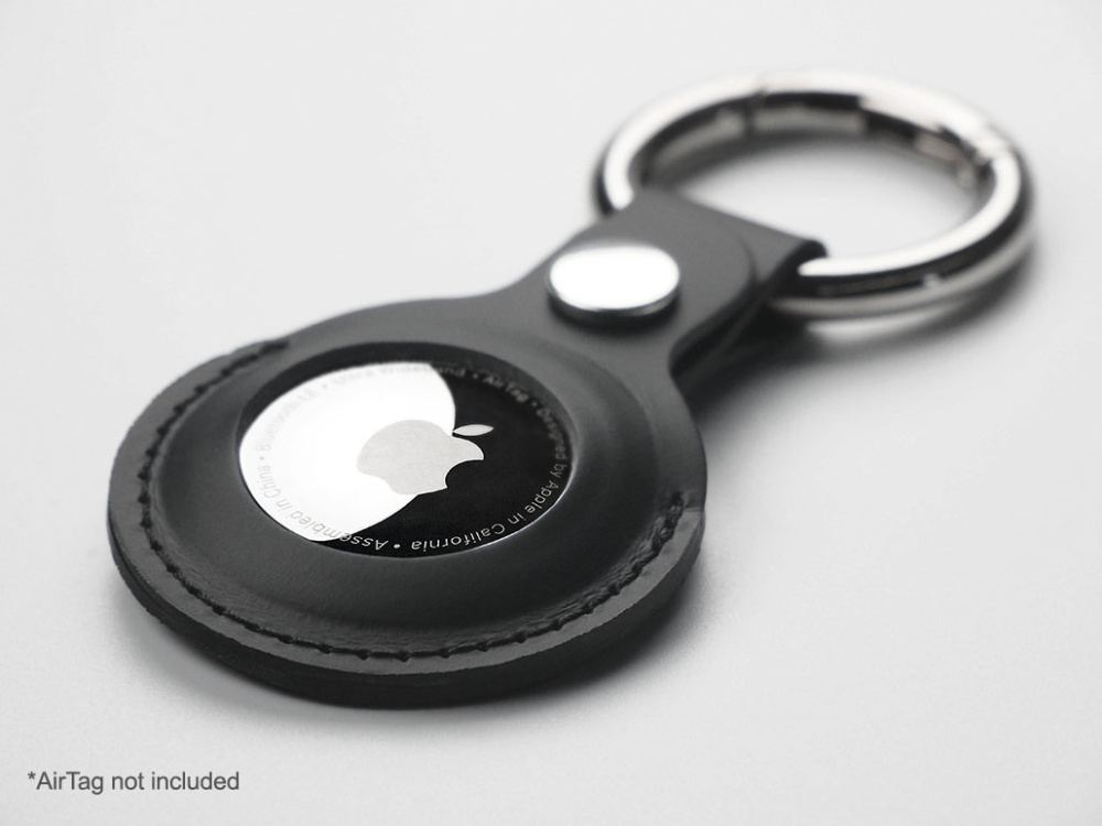 Logo trade business gift photo of: Keyring with holder for AirTag 1914094
