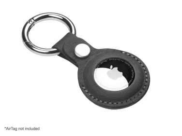 Logo trade business gifts image of: Keyring with holder for AirTag 1914106