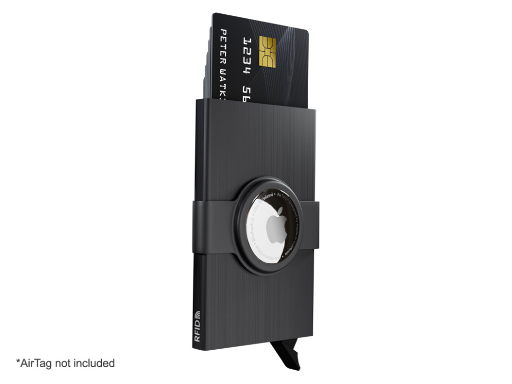 Logotrade promotional merchandise image of: RFID credit card case with holder for AirTag 2163155