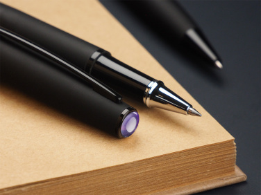 Logo trade business gifts image of: Amethyst Pen set  1288036