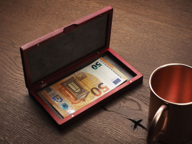 Logotrade promotional gift image of: Wooden bill box 1816121