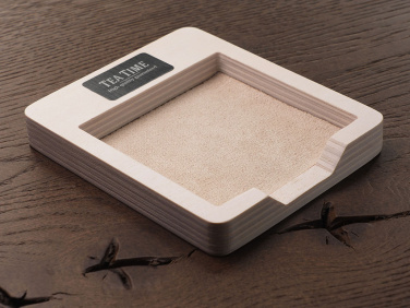 Logo trade promotional item photo of: Wooden memo card box 1832121