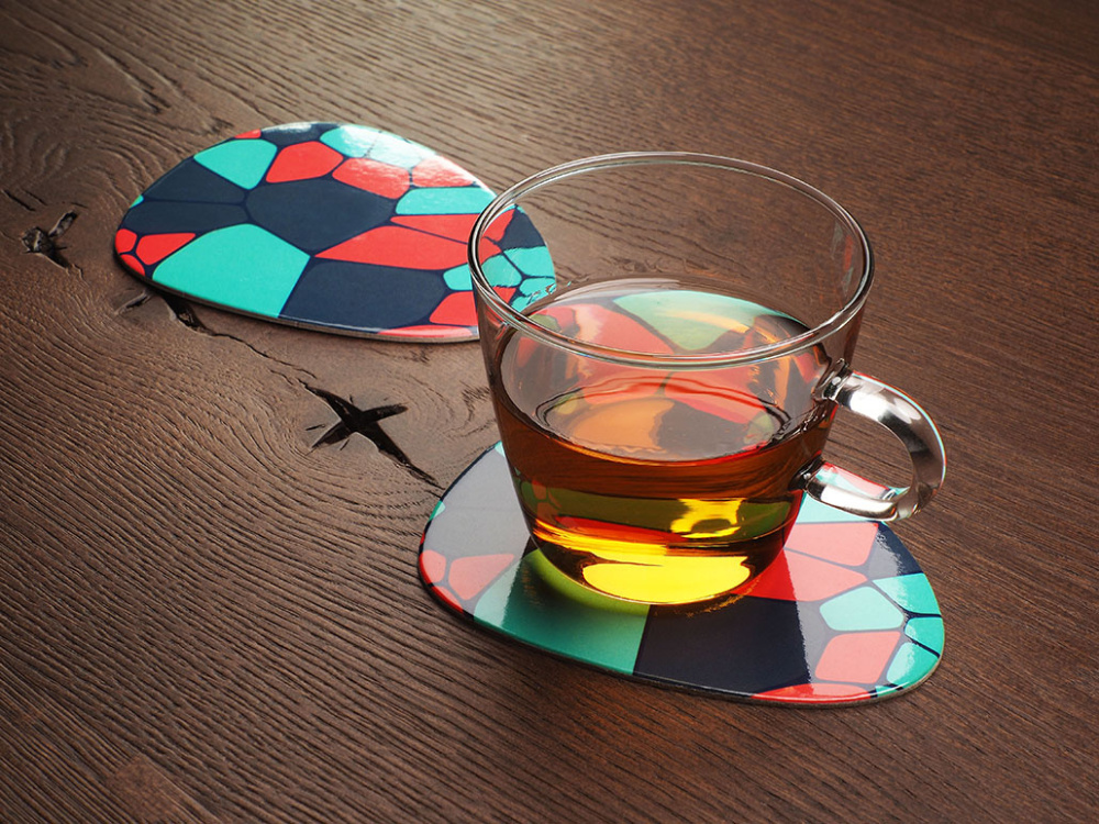 Logo trade promotional gifts image of: Printed paper coaster 1840117