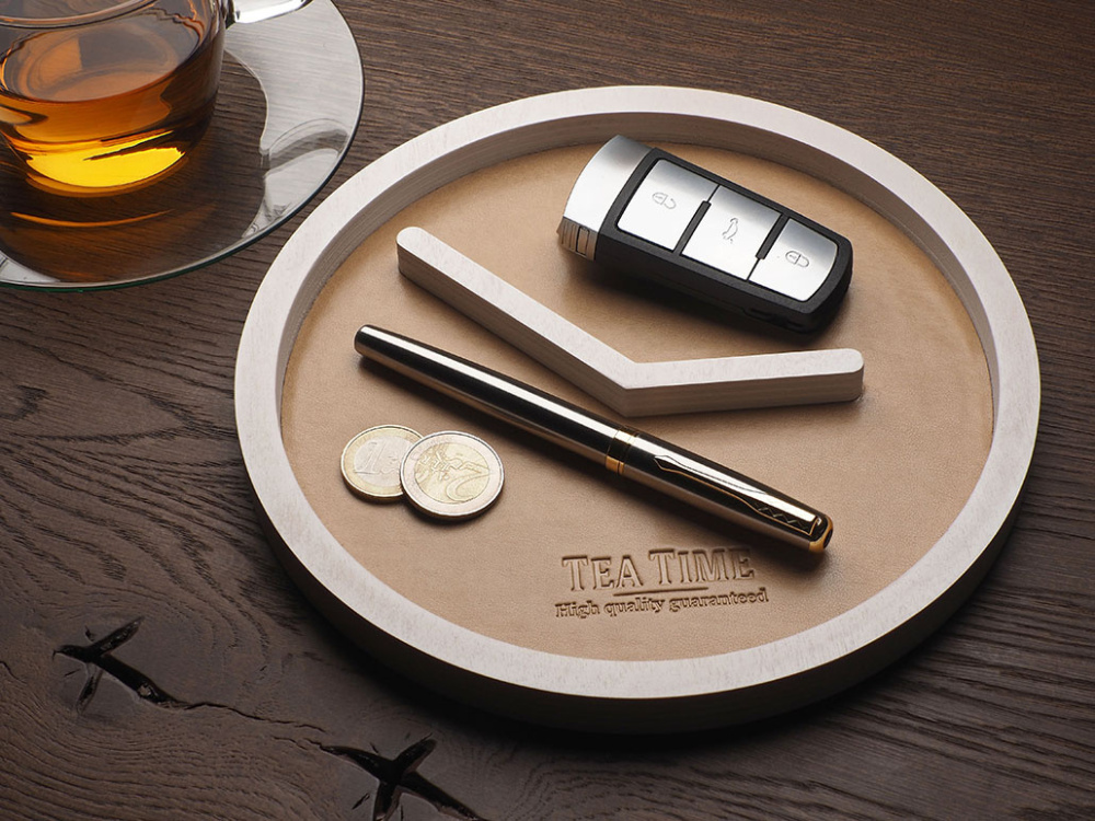 Logo trade promotional items image of: Wooden organiser 1843121