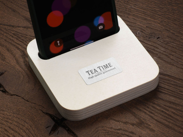 Logo trade promotional giveaways picture of: Wooden telephone stand 1848121